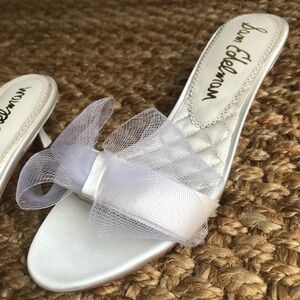 Sam Edelman Corrie Tulle Bow Kitten Heel Mule. Size 10